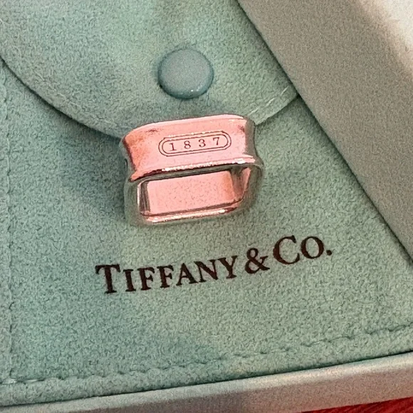 Tiffany & Co. 1837 Square Ring - 100% Authentic - Picture 3 of 5